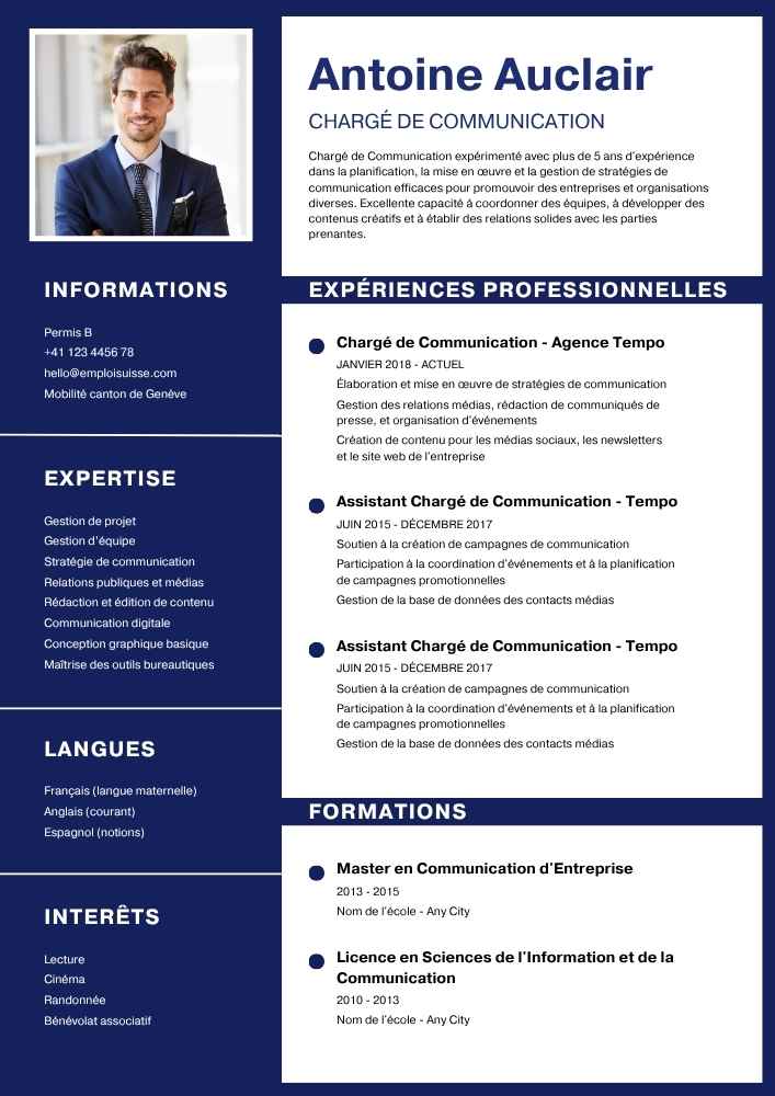 CV assistant de justice/assistante de justice Classique