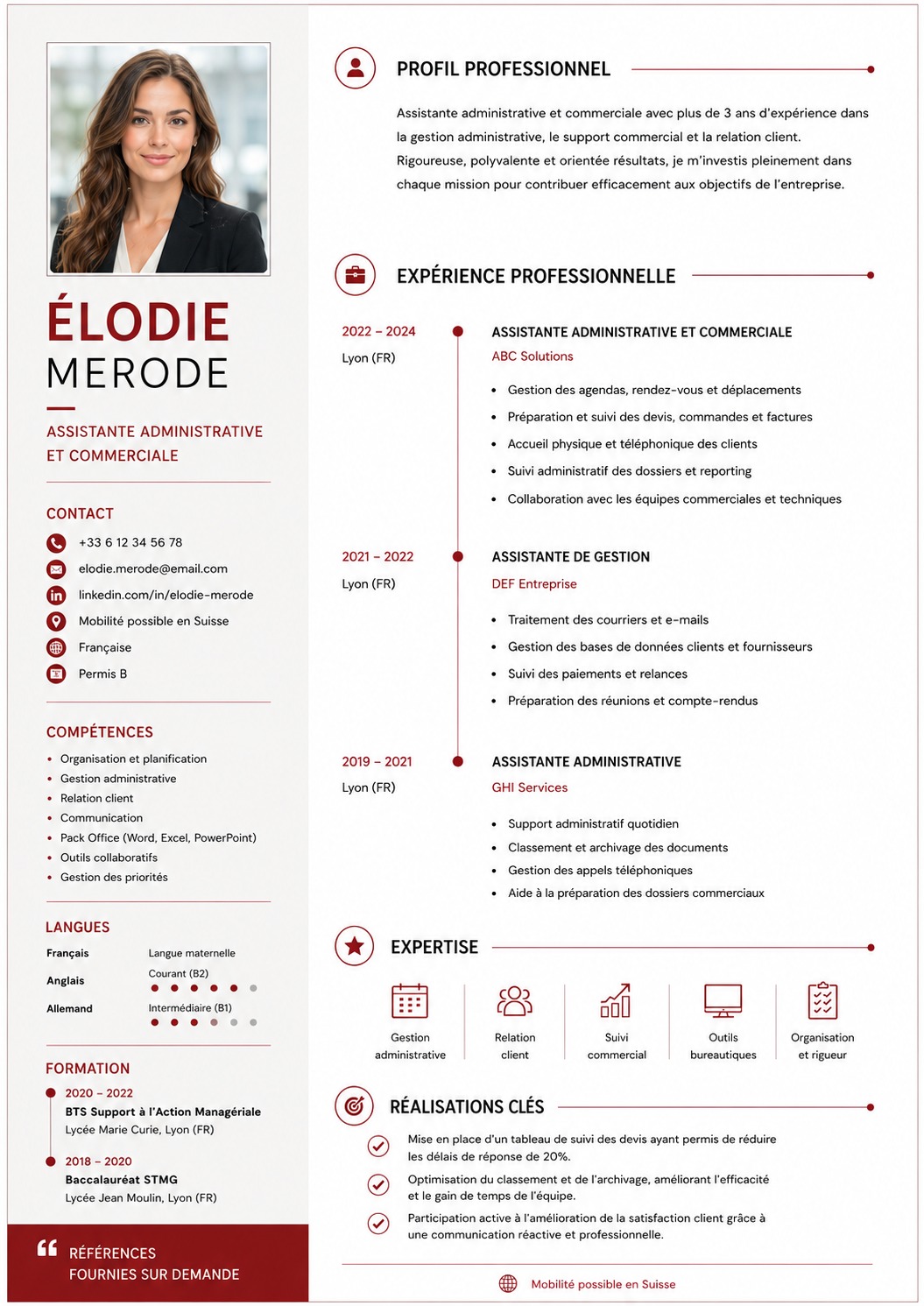 Design de CV Élégant